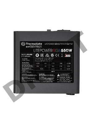 Блок питания Thermaltake Litepower RGB 550W (PS-LTP-0550NHSANE-1) v2.3, A.PFC, 80 Plus , Fan 12 cm, Retail