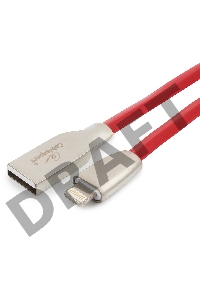 Кабель Cablexpert для Apple CC-G-APUSB01R-3M, AM/Lightning, серия Gold, длина 3м, красный, блистер