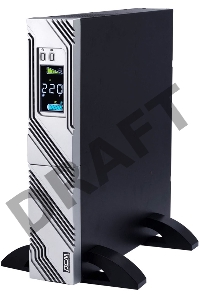 Источник бесперебойного питания Powercom Smart King RT SRT-2000A LCD 1800Вт 2000ВА черный