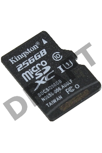 Флеш карта microSDHC 256GB microSDXC Class10 Kingston <SDCS2/256GBSP> UHS-I Canvas Select up to 100MB/s без адапт