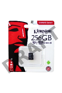 Флеш карта microSDHC 256GB microSDXC Class10 Kingston <SDCS2/256GBSP> UHS-I Canvas Select up to 100MB/s без адапт