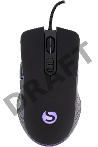 Мышь SunWind SW-M710G черный оптическая (3200dpi) USB для ноутбука (7but)