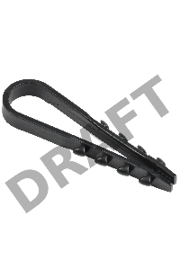 Дюбель-хомут 5-10мм d=5мм для круглого кабеля нейлон черн. (уп.100шт) ИЭК UHH36-5-10-100