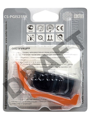 Картридж струйный Cactus CS-PGI525BK черный для Canon Pixma iP4850/MG5250/MG5150/iX6550 (16ml)