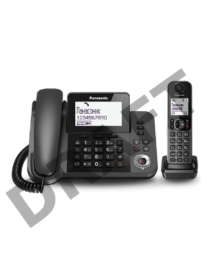 Р/Телефон Dect Panasonic KX-TGF320RUM серый металлик автооветчик АОН
