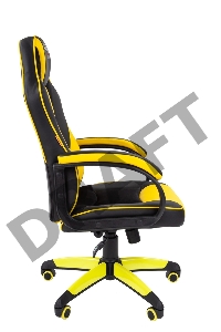 Офисное кресло Chairman   game 17 Россия экопремиум черный/желтый  (7028515)