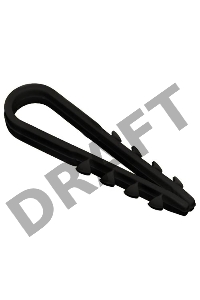 Дюбель-хомут 5-10мм d=5мм для круглого кабеля нейлон черн. (уп.100шт) ИЭК UHH36-5-10-100