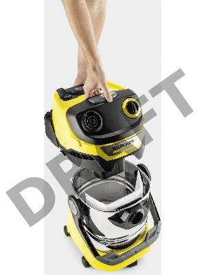 Строительный пылесос Karcher WD 5 S V-25/5/22 1100Вт (уборка: сухая/сбор воды) желтый
