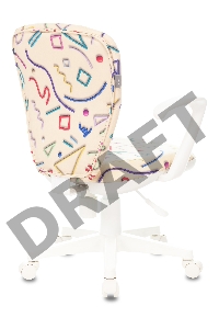 Кресло детское Бюрократ KD-W10AXSN песочный Sticks 02 крестовина пластик пластик белый