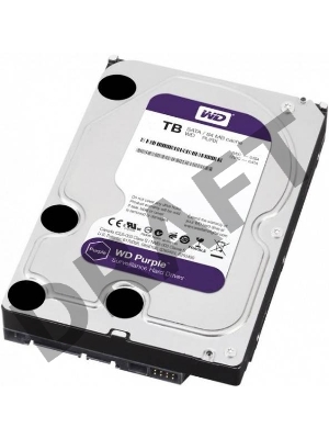 Жесткий диск Western Digital SATA-III 4Tb WD40PURZ Video Purple (5400rpm) 64Mb 3.5