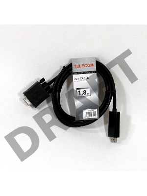 Переходник Telecom Кабель-переходник (TA670-1.8M) HDMI --> VGA_M/M 1,8м 