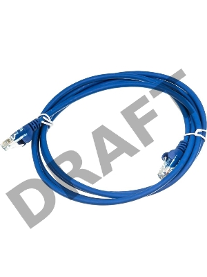Кабель Патч-корд Lanmaster UTP LAN-PC45/U5E-2.0-BL вилка RJ-45-вилка RJ-45 кат.5е 2м синий LSZH (уп.:1шт)