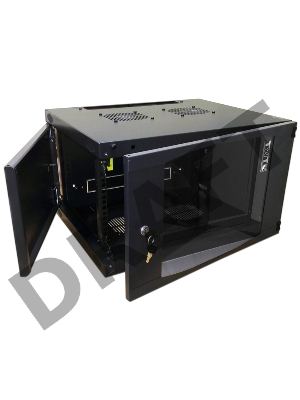 Шкаф настенный Next, 18U 550x450, стеклянная дверь, черный