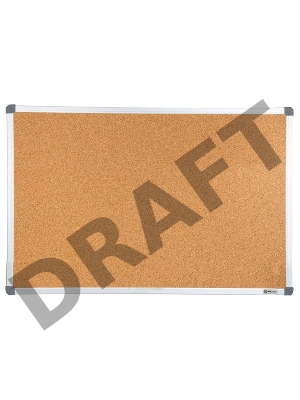 Демонстрационная доска Cactus CS-CBD-120X150 , пробковая 120х150см алюминиевая рама