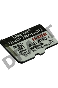 Флеш карта microSD 64GB Kingston microSDНC Class 10 A1 UHS-I Endurance 95R/30W  Card Only