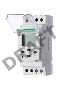 Реле времени PCZ-525 (1канал астрономическое 24-264В AC/DC 16А 1перекл. IP20 монтаж на DIN-рейке) F&F EA02.002.005