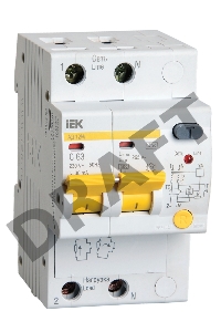 Iek MAD12-2-010-C-030 Диф.автомат АД12М 2Р С10  30мА ИЭК