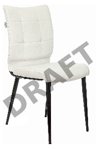 Стул для кухни Бюрократ KF-4_2 комплект 2шт молочный Velvet 20 металл черный на ножках (KF-4/VELV20_2)