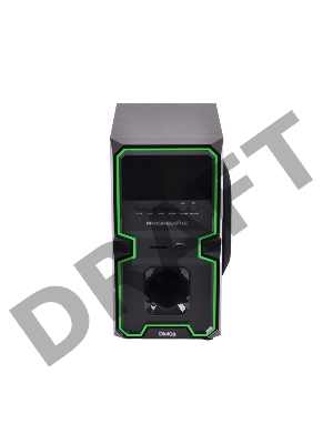 Колонки Dialog Progressive AP-222B BLACK - акустические колонки 2.1, 30W+2*10W RMS, Bluetooth, USB+SD reader