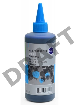 Чернила Cactus CS-EPT6732-250 голубой 250мл для Epson Epson L800/L810/L850/L1800