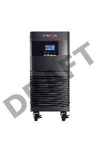 Источник бесперебойного питания CROWN On-Line CMUOA-350-10K 10000VA/9000W, корпус металл, TOWER, АКБ 20*12V/9AH, PF-0.9, AVR 110-300V, порт USB/RS-232, EPO, розетки - клемная колодка (Ph+N+GND), входной кабель 2,5 м, вентилятор охлаждения, автомат, слот д