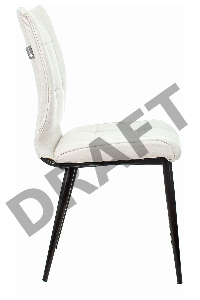 Стул для кухни Бюрократ KF-4_2 комплект 2шт молочный Velvet 20 металл черный на ножках (KF-4/VELV20_2)