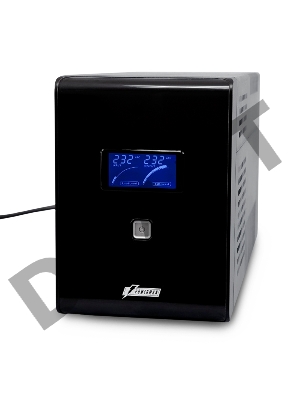 Источник бесперебойного питания Powerman Smart Sine 2000VA/1400W, 220V, Line-Interactive, LCD, Tower, Out: 4xShuko, Black*SmartSine2000