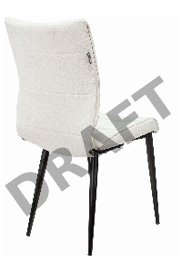 Стул для кухни Бюрократ KF-4_2 комплект 2шт молочный Velvet 20 металл черный на ножках (KF-4/VELV20_2)