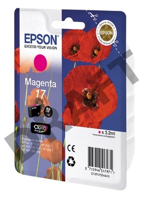 Картридж струйный Epson C13T17044A10 желтый для Epson XP33/203/303 (150стр.)