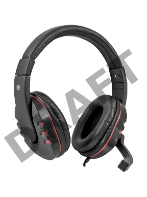 Наушники Defender Warhead G-160 черный, кабель 2,5 м