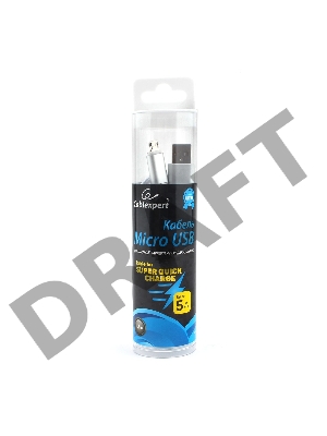 Кабель USB 2.0 Cablexpert CC-U-mUSB02S-1.8M, AM/microB, серия Ultra, длина 1.8м, серебристый, блистер