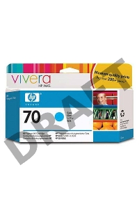 Картридж струйный HP №70 C9452A голубой для HP DJ Z2100/Z3100 (130мл)