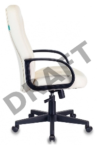 Кресло руководителя Бюрократ T-898/OR-10 молочный искусственная кожа