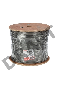 Кабель витая пара REXANT F/UTP, категория 6, ZH нг(А)-HF, 4PR, 23AWG, внутренний, серый, 305м