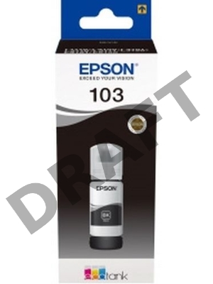 Чернила Epson 103BK C13T00S14A черный (65мл) для Epson L3100/3110/3150