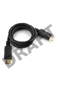 Кабель DisplayPort Gembird/Cablexpert , 1м, 20M/20M, черный, экран, пакет(CC-DP-1M)
