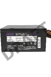 Блок питания Hiper ATX 650W HPB-650D 80+ bronze (24+4+4pin) APFC 120mm fan 6xSATA