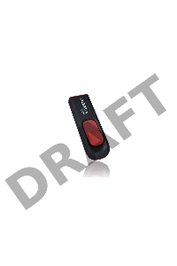 Флеш Диск ADATA Flash Drive 32Gb С008 AC008-32G-RKD {USB2.0, Black-Red}
