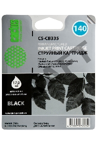 Картридж струйный Cactus CS-CB335 черный для №140 HP DeskJet D4263/D4363; OfficeJet J5783/J6413 (17m