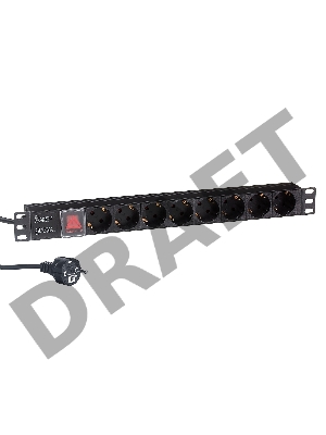 Блок розеток горизонтальный ExeGate ServerPro PDU-19H802 Al-8S-EU1.8-SW, 19 Блок розеток горизонтальный ExeGate ServerPro PDU-19H802 Al-8S-EU1.8-SW, 19