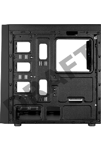 Корпус Aerocool Bolt Mini Tempered Glass без БП, mATX, боковое окно, черный