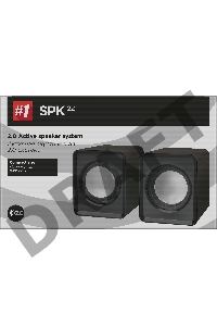 Акустическая 2.0 система Defender#1 SPK 22 черный, 5 Вт, питание от USB 65503