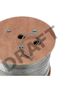 Кабель витая пара REXANT F/UTP, категория 6, ZH нг(А)-HF, 4PR, 23AWG, внутренний, серый, 305м