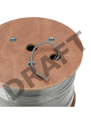 Кабель витая пара REXANT F/UTP, категория 6, ZH нг(А)-HF, 4PR, 23AWG, внутренний, серый, 305м