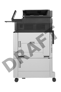 МФУ HP Color LaserJet Enterprise Flow M880z, цветной лазерный принтер/сканер/копир/факс A3+, 46 ppm, 1200dpi,1,5Gb,5trays100+4*500 ,Duplex,ADF200,Enc.HDD320Gb,PS,USB/GigEth/FIH/HI P,JetLink,LCD8i,KensLock,1y warr, замена CE664A CM6030, CE665A CM6030f, Q39