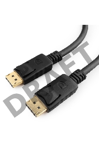 Кабель DisplayPort Gembird/Cablexpert , 1м, 20M/20M, черный, экран, пакет(CC-DP-1M)