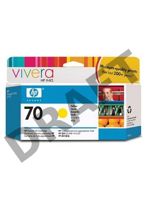 Картридж струйный HP №70 C9454A желтый для HP DJ Z2100/Z3100 (130мл)