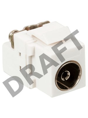 Модуль Keystone, TV-розетка, винтовое соединение, белый Модуль Keystone, TV-розетка, винтовое соединение, белый