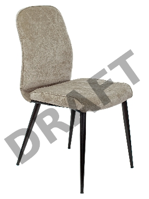 Стул для кухни Бюрократ KF-3 песочный Light 21 металл черный на ножках (KF-3/LT21)