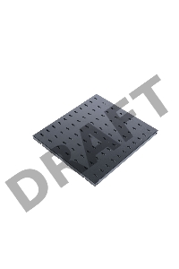 Полка ЦМО перфорированная, глубина 390 мм,цвет черный (СВ-39-9005)